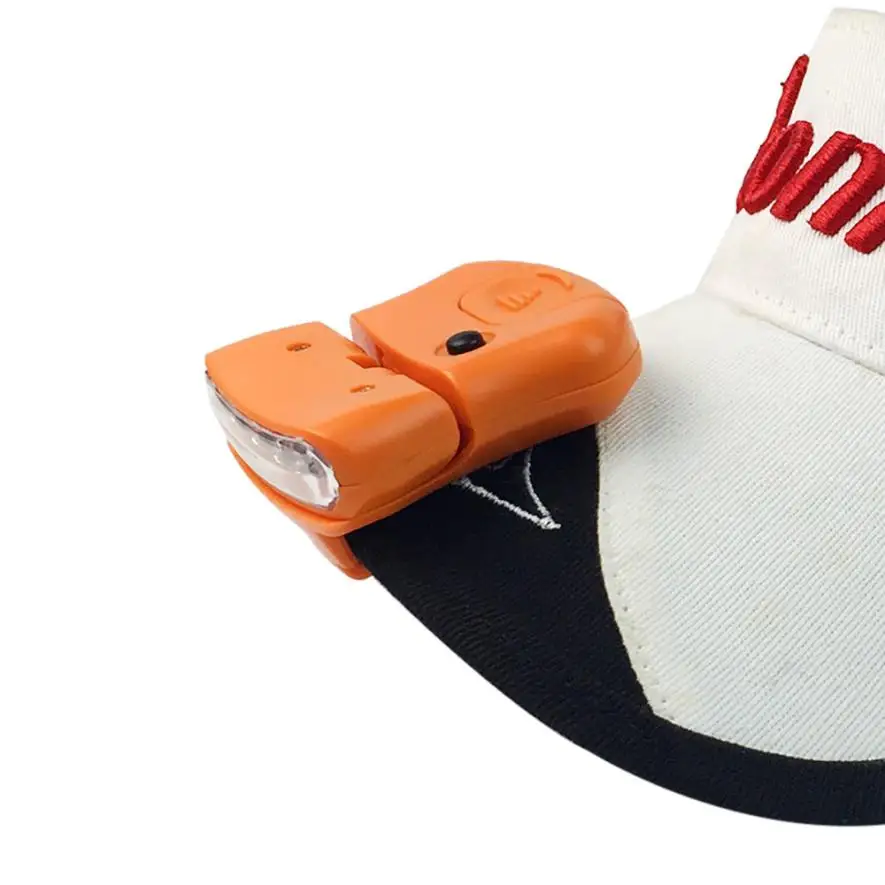 5LED Cap Hat Brim Clip Lamp Head Light Headlight Headlamp Camping