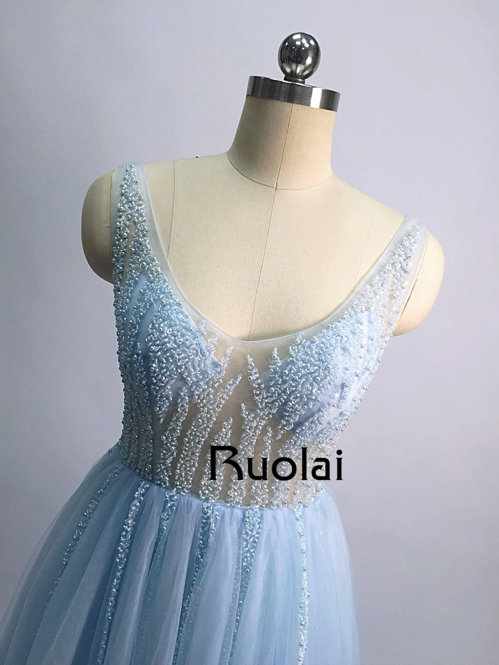 Сексуальное платье для Бала 2019 Low Neck A-Line бисерные вечерние платья длинное с разрезом роскошное выпусквечерние вечернее платье Robe de Soiree RE12