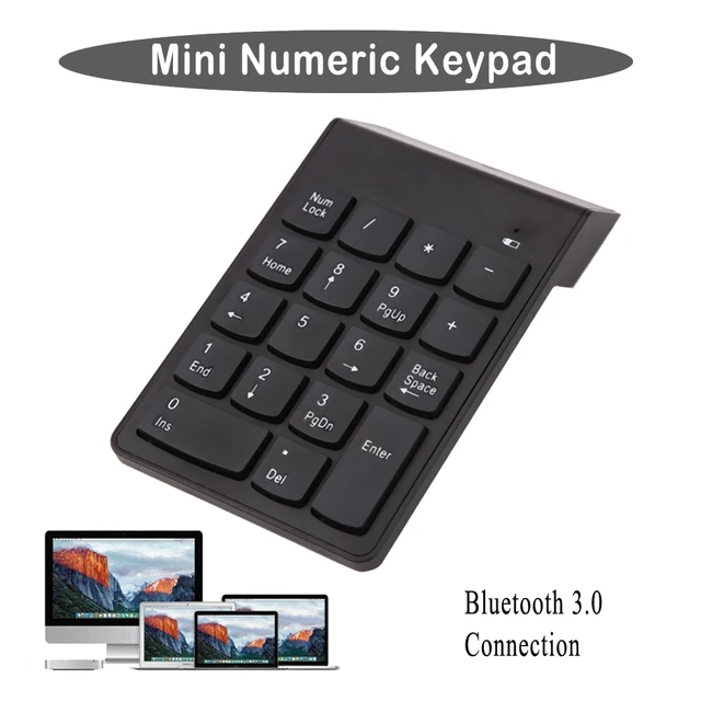 Best Offers Wireless Bluetooth Number Keypad Numeric Keyboard Mini 18Keys Number Pad Klavye Ultra-thin Digital Teclado Sem Fio for Laptop PC Best Offers Wireless Bluetooth Number Keypad Numeric Keyboard Mini 18Keys Number Pad Klavye Ultra-thin Digital Teclado Sem Fio for Laptop PC
