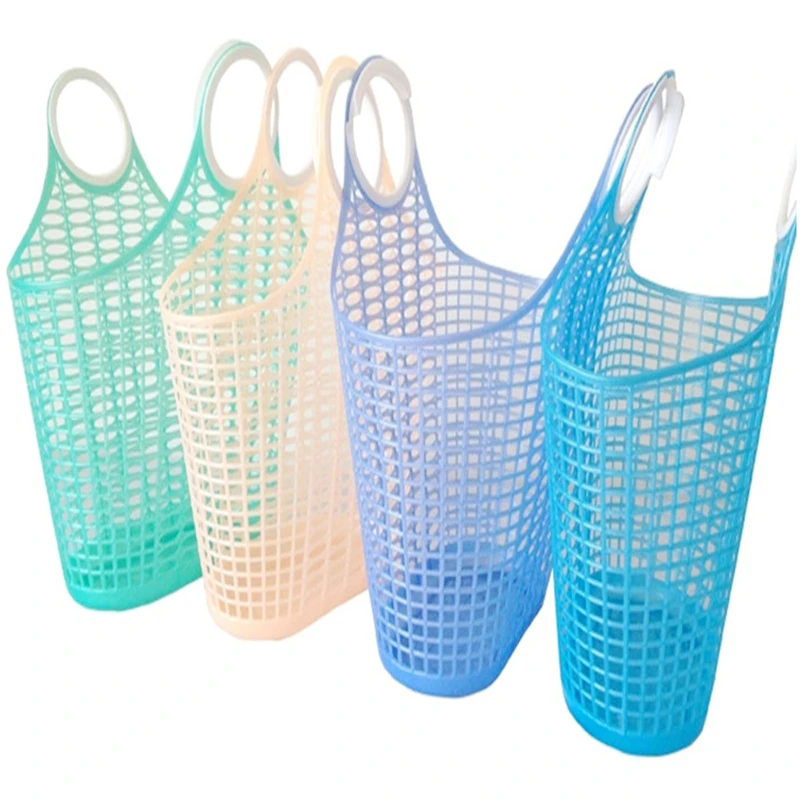 

2017 Newest Large plastic Portable Hand Kitchen Storage Shopping Basket Fruit Vegetable Basket