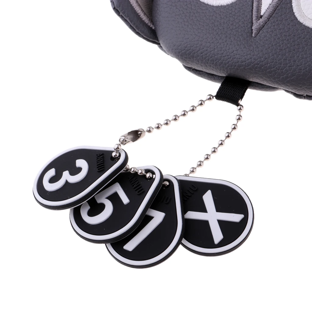 Golf Head Covers Headcover Driver Fairway Wood Covers Set with Dog Pattern