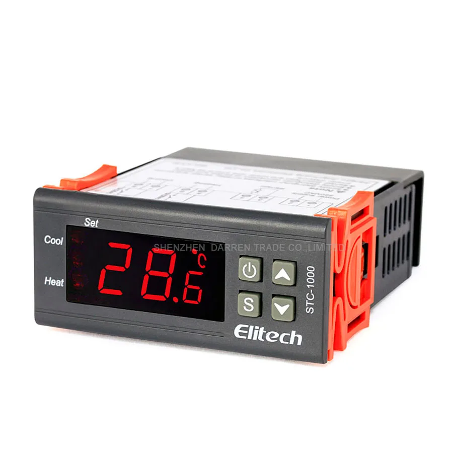 Stc 1000 Temperature Controller 10pc Thermostat Measuring Range 50 99