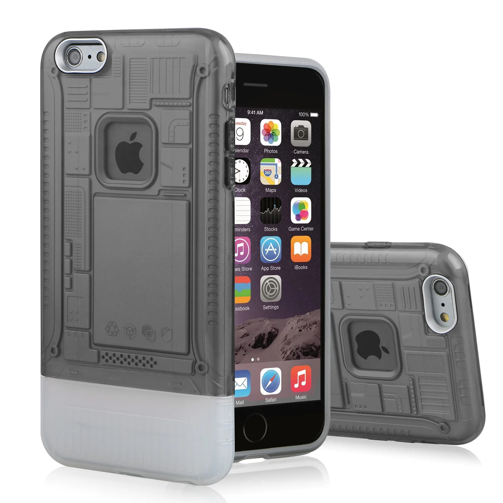 Scratch Resistant Shock Absorption Anti Skid TPU+PC Phone Case For iPhone 8 Plus 5.5" Proof |