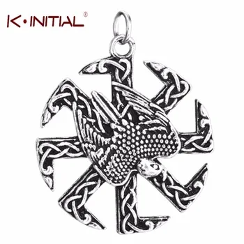 Kinitial Slavic Talisman Gromovik Pendant Amulets Viking Nordic Charms Jewelry Falcon Kolovrat Pendants Handmade Jewelry Making