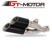 GT мотор-Мотоцикл Скутер выхлопная труба глушителя Модифицированная нержавеющая сталь глушитель выхлопной трубы с DB Killer