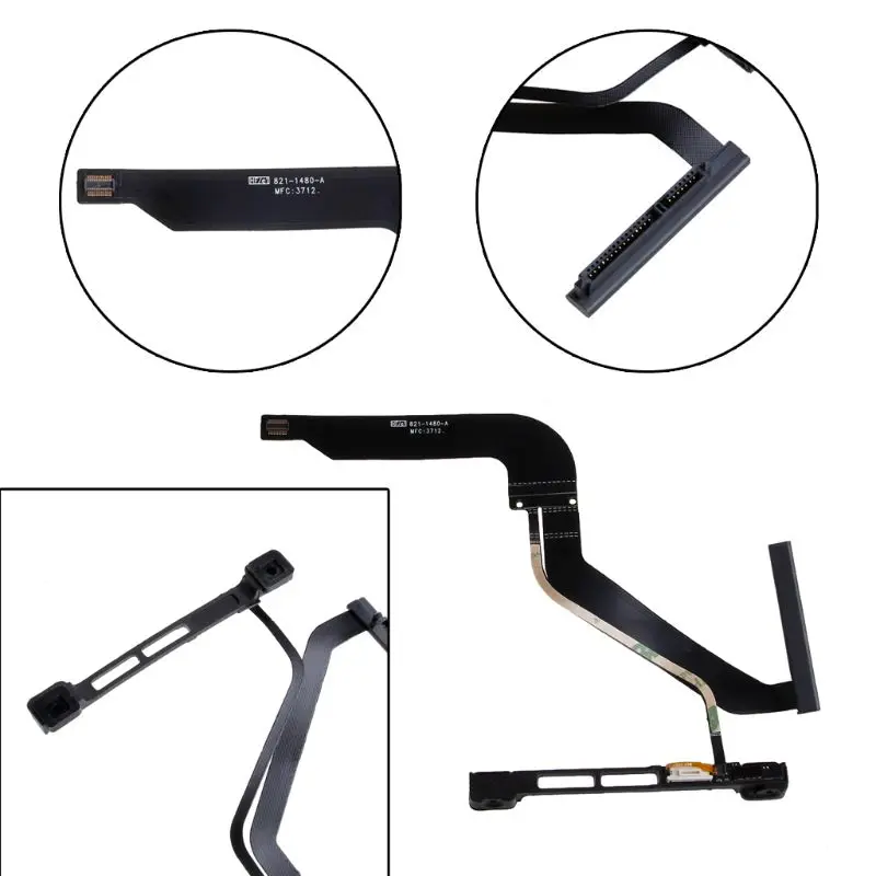 

New Original HDD Hard Disk Drive Flex Cable SATA Cable With Bracket 821-1480-A for MacBook Pro 13" A1278 2012 MD101 MD102 2012