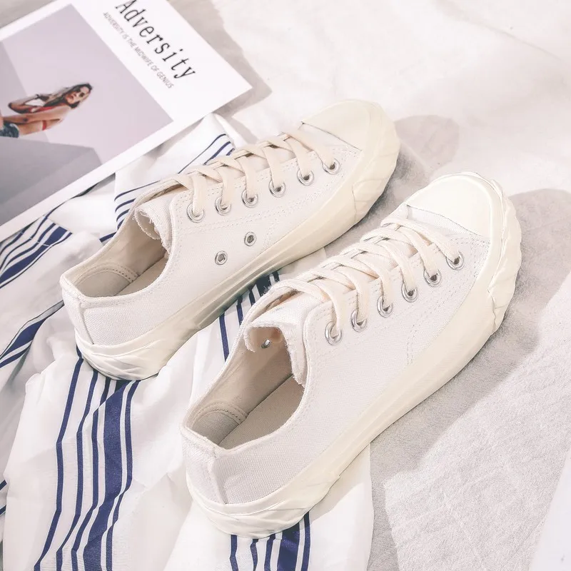 À Lacets Grande Décontractées Rond Baskets Arrivent Solide Taille Femmes Classique Plus Nouveau 44 Toile 43 Bout BdCeorx