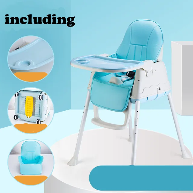Baby Kids High Chair Multi function Adjustable Booster Seat Infant Eating Dining Table Chair