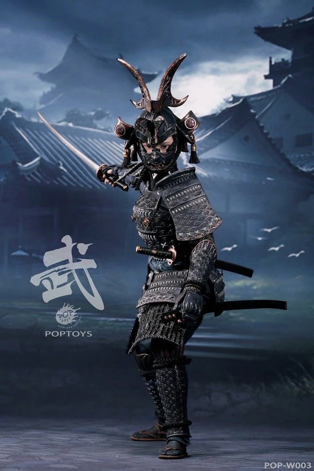 Perfect For collection 1/6 POPTOYS W002 W003 The butterfly Helmets Female Warrior The Black Armor Deluxe Ver toy doll Collections 2