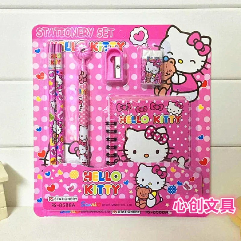 2pcs cartoon bne 10 stationery combination suit childrens learning stationery holiday