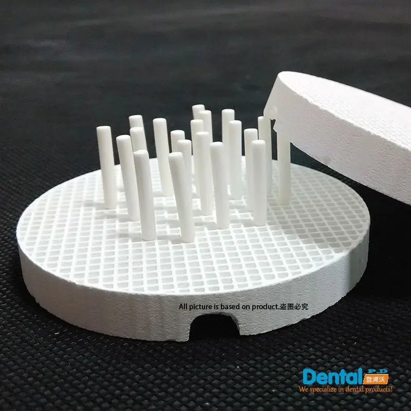 

2pcs Dental Lab Round Firing Trays With 30 Ceramic Pins