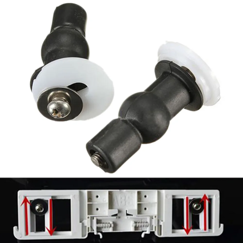 

2PC Black WC Toilet Seat Hinges Commode Cover Screw Well Nuts Blind Hole Fixings Useful Home House Tool Tool