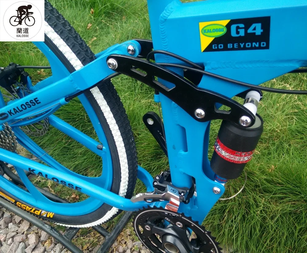 Discount Kalosse Children  bicycle  full suspension mountain bike  M390  folding mountain  bicycle  27 speed   26er 22