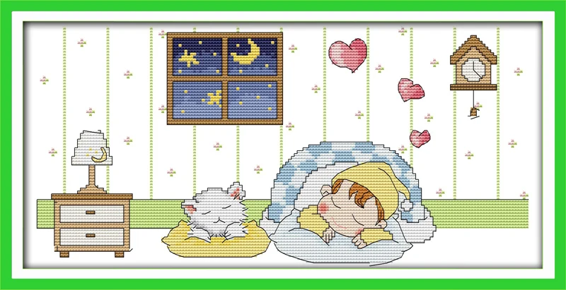 

Missing you tonight (1), counted printed on fabric DMC 14CT 11CT Cross Stitch kits,embroidery needlework Sets, Home Decor