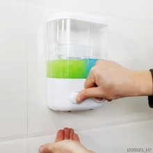 1000 мл дозатор мыла для ванной комнаты с двойным слотом настенный клей контейнер для шампуня прозрачный жидкий контейнер для хранения лосьона