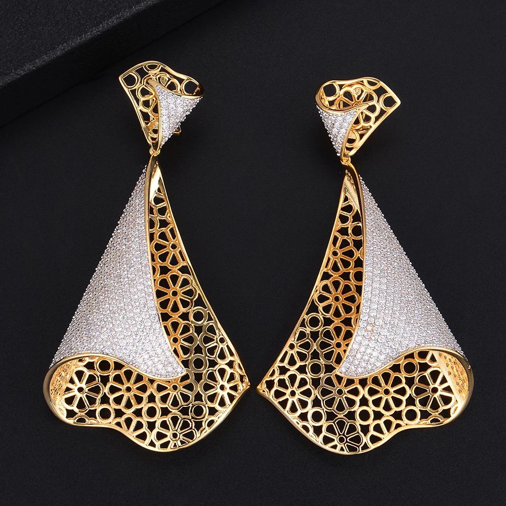 

missvikki Romantic Trendy Punk Style Pendant Earrings Jewelry for Women High Quality Fashion Wedding Bijoux Gift for Wedding