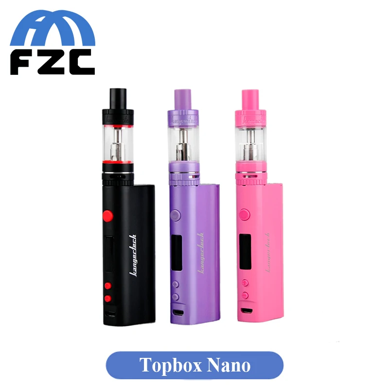 Fashion Kanger Topbox Nano Kit 60W Updated Subox Nano Starter Kit Electronic Cigarette Box Mod With Kangertech Toptank Nano