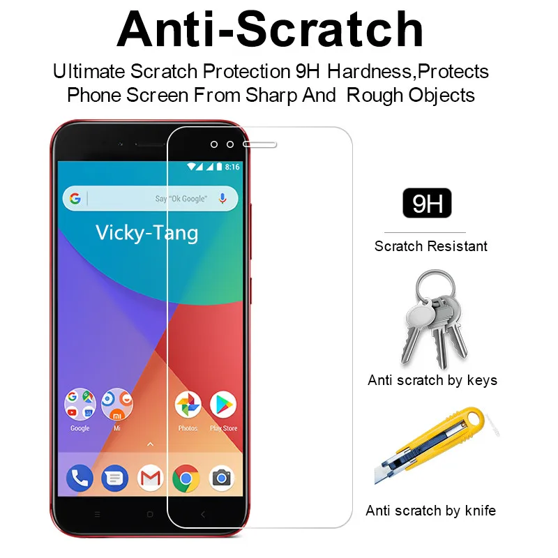 Закаленное стекло для Xiaomi mi A1 Защитная пленка экрана Mia1 Mi5X 5x стеклянная