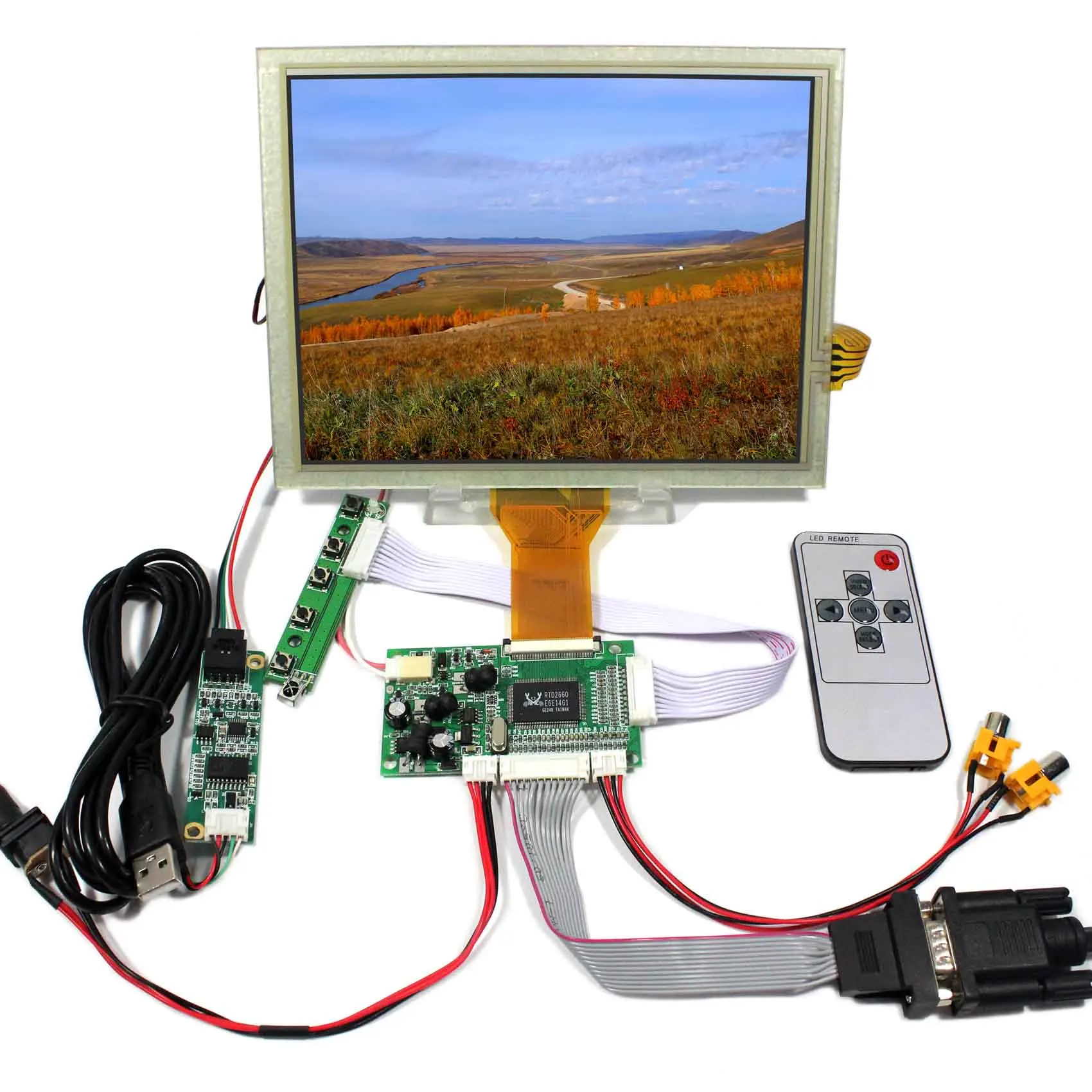 

8-дюймовый 800x480 tft ЖК-дисплей с пультом дистанционного управления