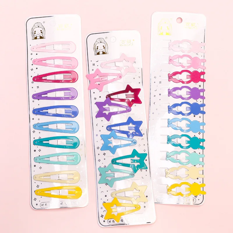 

10pcs Woman Girls Lovely Hairpins Baby Barrettes Rabbit Hair Clips Pentagram Cute Hairgrip Hair Accessories Kids Headwear