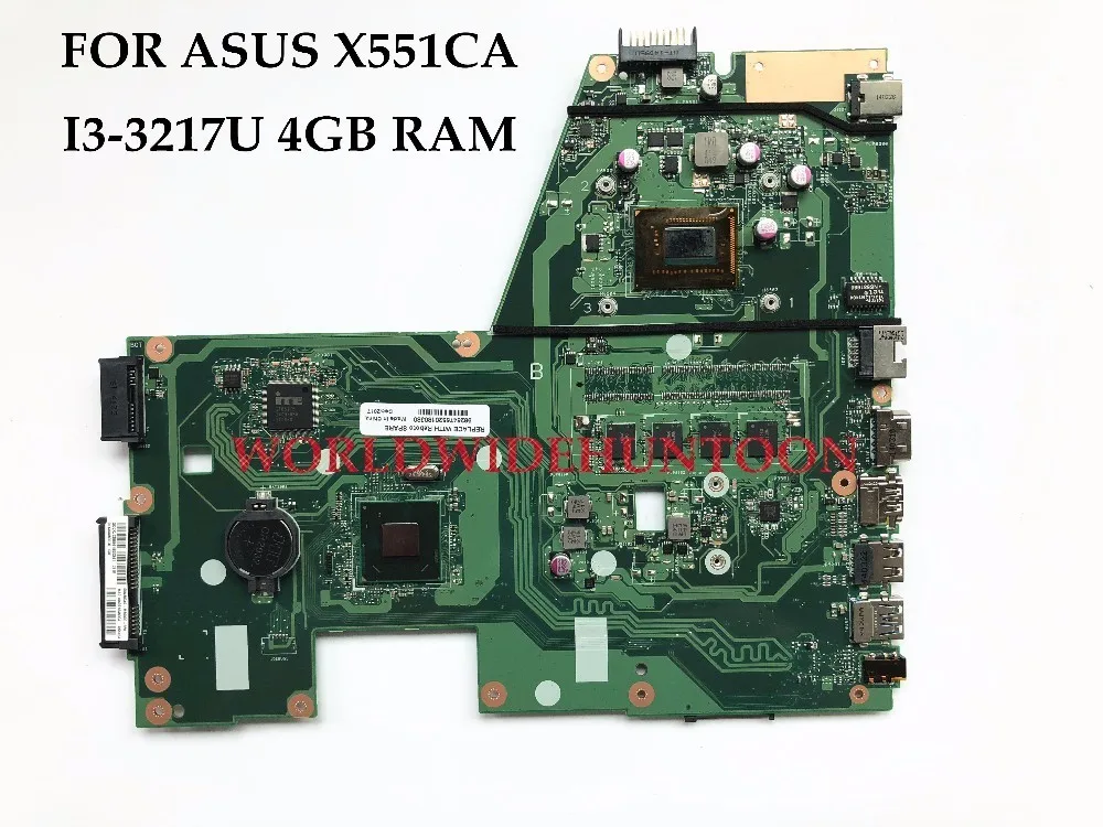 Материнская плата для ноутбука ASUS X551CA материнская REV2.2 SLJ8E HM76 SR0N9 I3-3217U 4 Гб ОЗУ 100%