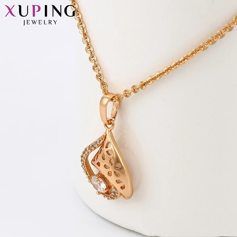 Xuping, роскошное ожерелье, подвески, розовое золото, цвет, модное, Европейский стиль, ювелирное изделие, подарки на день благодарения для женщин, S111, 9-30947
