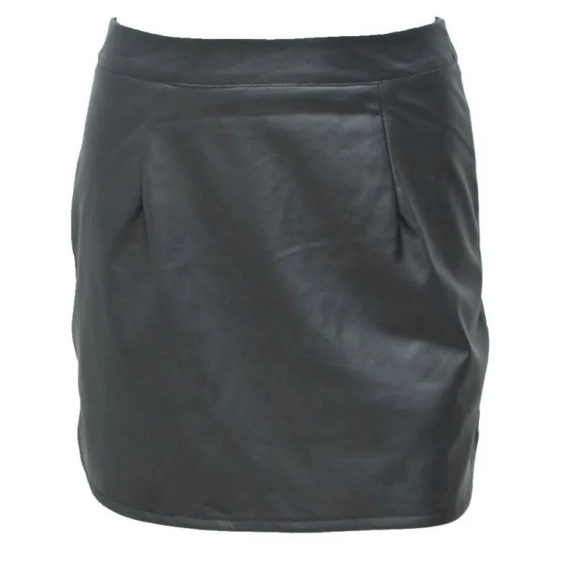 Ahmagen 2017 Fashion Women Faux Pu Leather Skirt High Waist Party Clothing Female Short Autumn Winter Woman Skirts Saias Femininas13