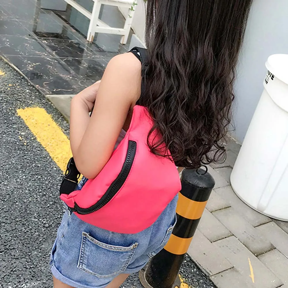 Модная детская поясная сумка нагрудная сумка Портмоне снэк-пак черная поясная сумка для ребенка Прямая поставка # YL5