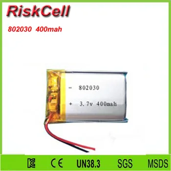 

Free shipping 100pcs/lot 802030 3.7V 400mah Lithium polymer Battery with Protection Board For MP4 GSP PSP Digital
