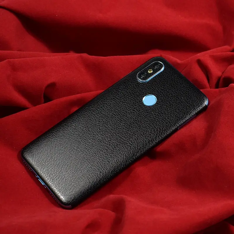 Phone Back Cover Film For Xiami Mi A2 6X LeatherCarbon Fiber Wood Skins Protective Paste Stickers For Xiaomi A2  MiA2 6X 5 (23)