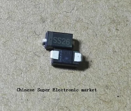 200 шт. SS26 SMD Schottky Барьерный выпрямительный диод 2A 60V DO-214AC SMA | Электронные