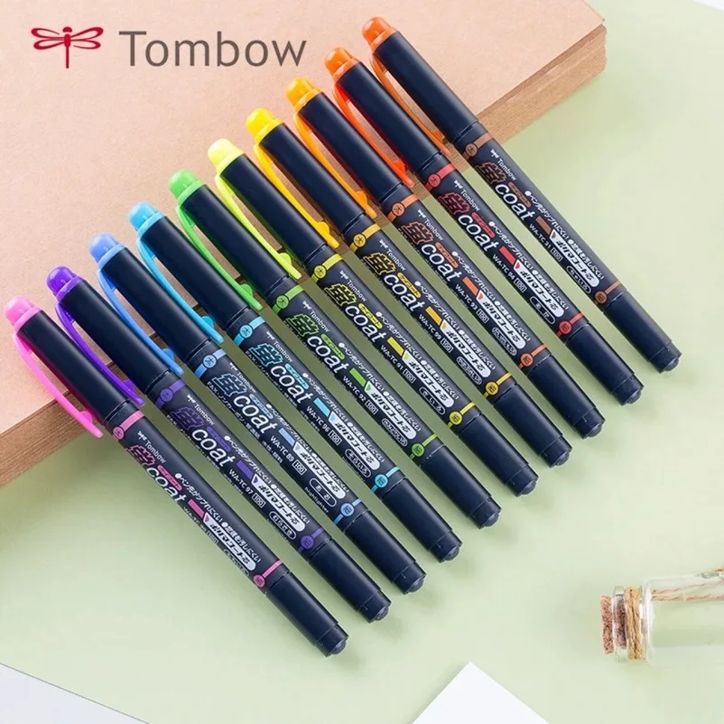 

Tombow ABT Dual Tip Watercolor Brush Pen Art Marker set Sketch Copic Alcohol Markers Calligraphy Fine Tip Painting Drawing Pen