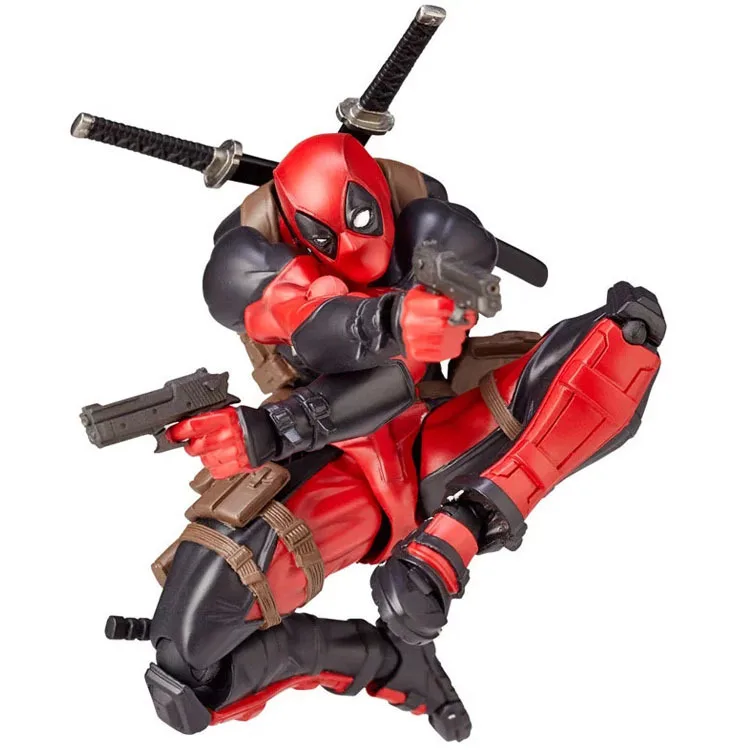 

High Quality Marvel 16cm X-MAN DeadPool Super Hero BJD Joints Moveable PVC Figure Model Toys