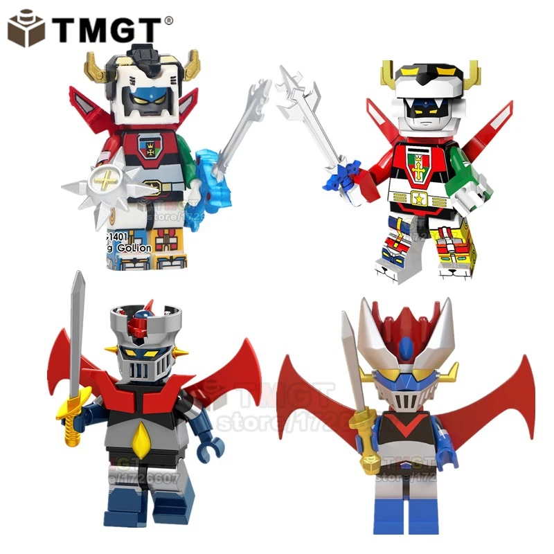 

Single s Voltron Mazinger Z Predator Beast King GoLion God Of War Mazinkaiser Building Blocks Toys For Children