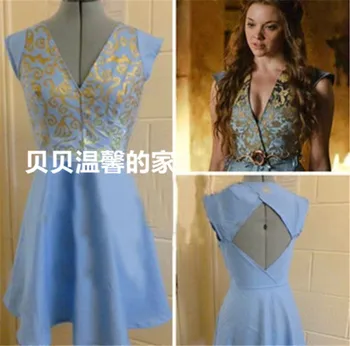 

2016 New Style Game Of Thrones Daenerys Targaryen Cosplay Dress Cotume