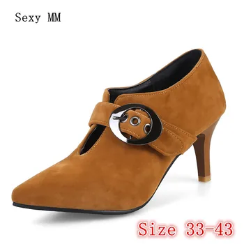 

High Heels Women Pumps High Heel Shoes Stiletto Woman Party Shoes Ladies Kitten Heels scarpin Plus Size 33 - 40 41 42 43