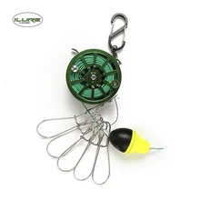 ilure пряжка с катушкой из нержавеющей стали Живая рыба Кукан с карабином рыболовные снасти Стрингер