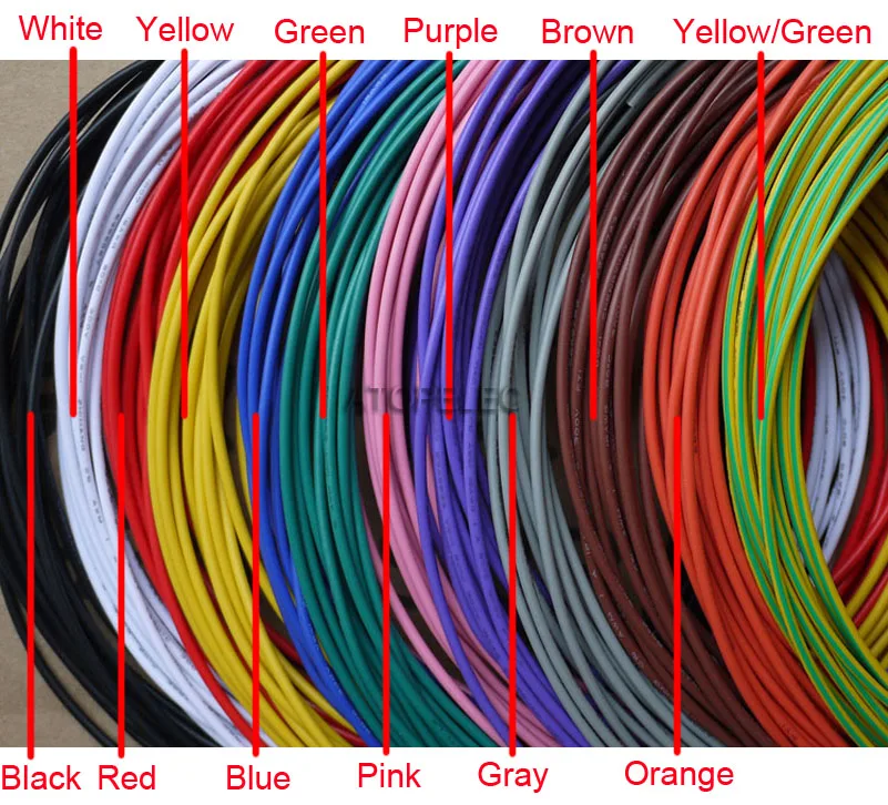 Stranded UL1015 Hookup Cable Automotive Electrical Equipment Wire 8AWG to 24AWG