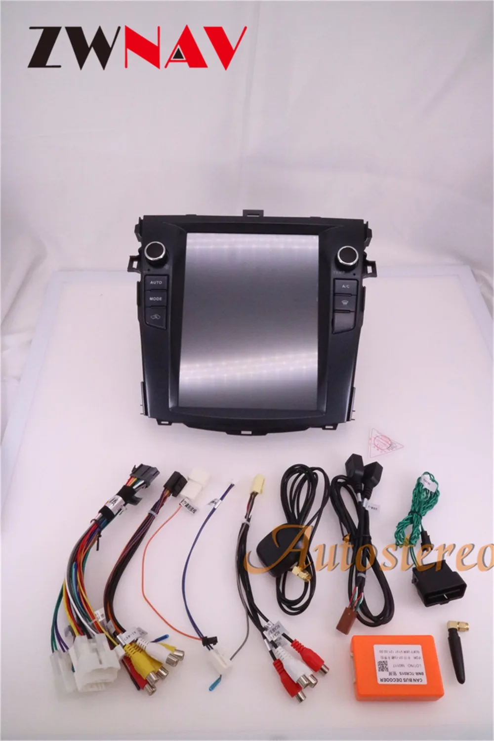 Perfect ZWNVA Tesla Style Screen Android 6.0 RAM 2GB ROM 64GB Car DVD Player GPS Navigation For Toyota Corolla 2007-2013 5