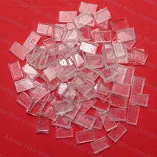 1000 шт прозрачный цвет плоский Кератиновый Клей Чистый прозрачный цвет для Расплавление человеческих волос/Кератин наращивание волос