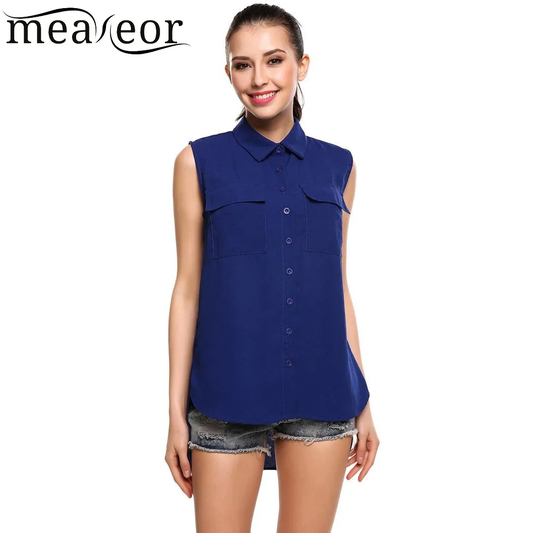 Aliexpress.com : Buy Meaneor New Women Solid Sleeveless