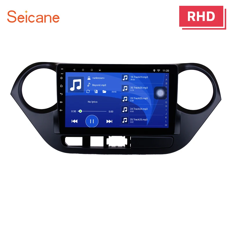 

Seicane 9 Inch Android 7.1/ 8.1 Car GPS Navigation Radio Multimedia Player For 2013 2014 2015 2016 HYUNDAI I10 Grand i10 RHD