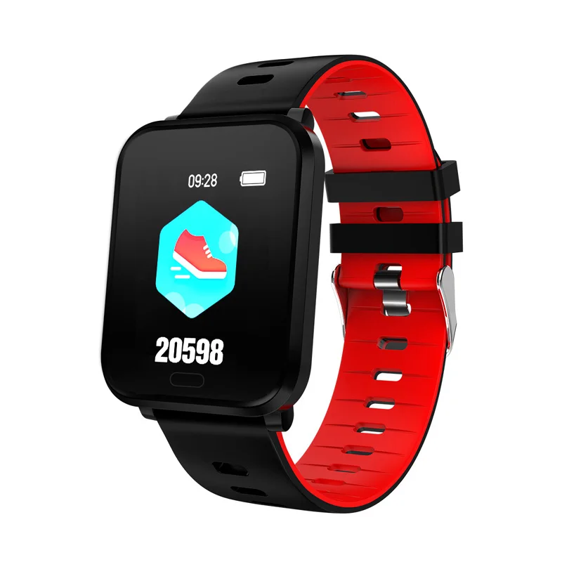 K10 Waterproof Smart Band Heart Rate Bracelet Blood Pressure Monito Fitness Tracker Sports Smartband Wristband Exercise Tracking