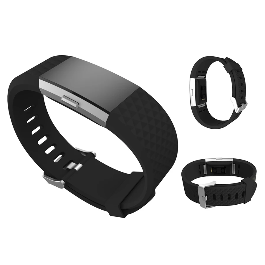 Strap Bracelet Silicone Replacement Watchband Wrist Strap For Fitbit Charge 2 Band Charge 2 Heart Rate - - fitbit-brands Strap Bracelet Silicone Replacement Watchband Wrist Strap For Fitbit Charge 2 Band Charge 2 Heart Rate - - fitbit-brands