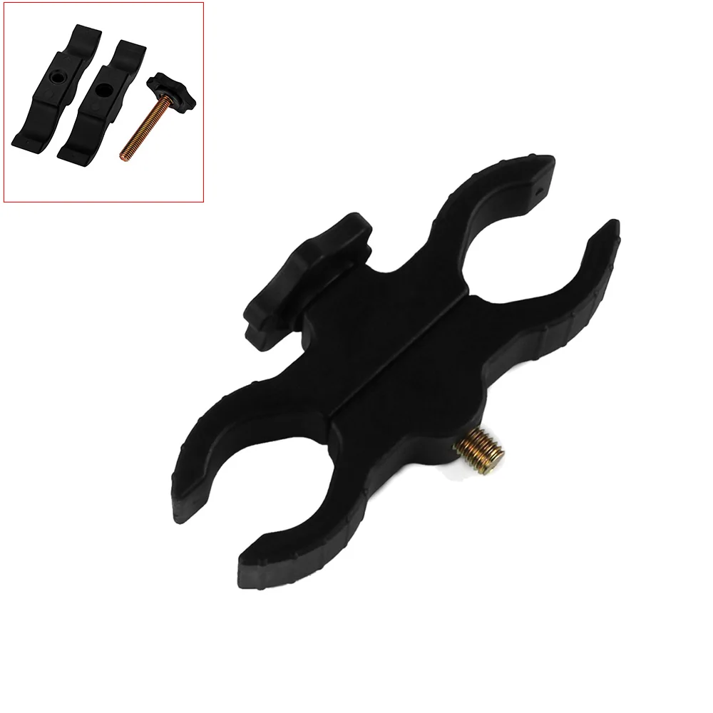 

Adjustable LED Flashlight Dual Mount Holder Bracket for Flash Lamp Laser Scope Torch Night Hunting