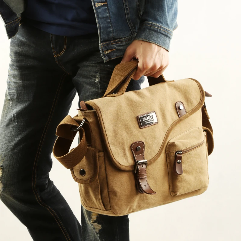 رجل حقيبة قماش جديد أزياء Crossbody أكياس الشباب حزمة متعددة الوظائف Rusksack الذكور حمل الرجال حقائب كتف 2019 حقيبة ساعي