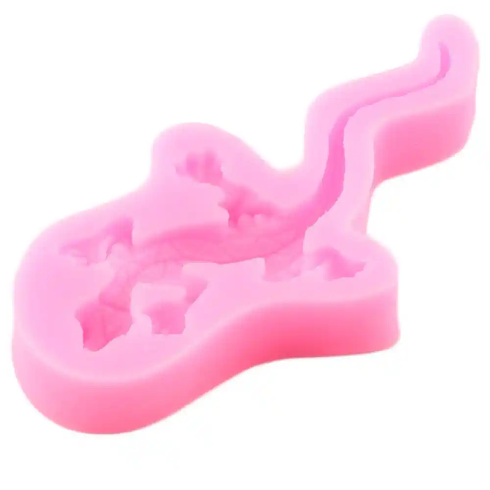 YUIOP 3D L/ézard Moule en Silicone Gecko Salamandre Fondant Mods Outils De D/écoration De G/âteau Chocolat Bonbons Gumpaste Moule Moules en Argile Polym/ère
