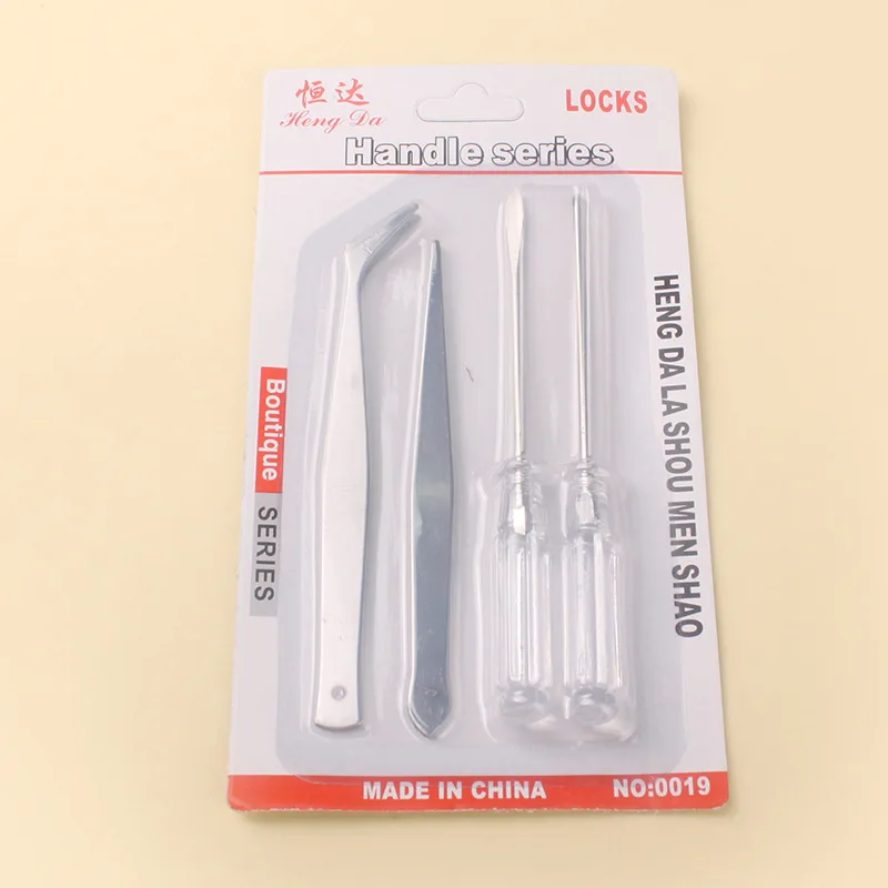 

4 Sets of Tweezers Screwdriver Tool Multipurpose