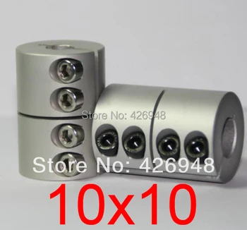 

10x10 Rigid clamping screws Solid Coupling for Engraving machine,10mm to 10mm shaft coupler for stepper motor D32 L45