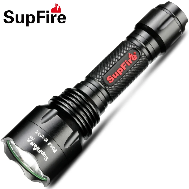 

LED Flashlight Torch Supfire T10 Hiking Camping Fishing Flash Light Hand Lamp Linterna LED for Nitecore Fenix Convoy Sofirn A027
